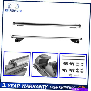 [tLA XCo[וL[[tbNNXo[}bNX48 "TCh[175|h Sliver Luggage Carrie Roof Rack Cross Bar For Max 48" Side Rails Width 175lbs