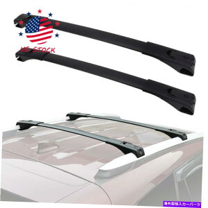 [tLA g^2013-18 RAV4ubN\ȃtgA[tgbvbNNXo[̐VK New For Toyota 2013-18 Rav4 Black Adjustable Front Rear Roof Top Rack Cross Bar