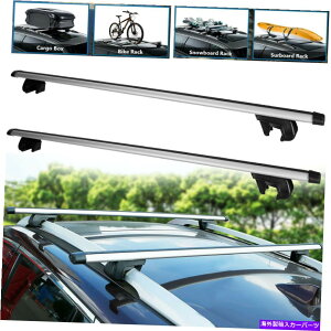 [tLA 2PCS 53 ''jo[TJ[I[ggbv[tbNNX`[uo[ݕוLA 2pcs 53'' Universal Car Auto Top Roof Rack Cross Tube Bars Cargo Luggage Carrier