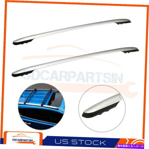 [tLA 2013-2018 TOYOTA RAV4 4DR[tbNTCh[וVo[A~jEo[ For 2013-2018 Toyota RAV4 4Dr Roof Rack Side Rails Luggage Silver Aluminum Bar