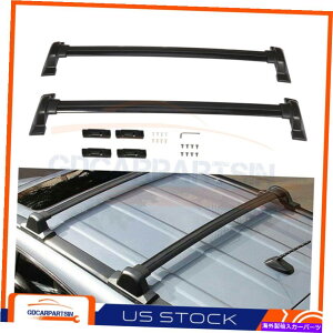 [tLA 2007-2011z_CRV CR-V[tbNNXo[ubN[A~LA Fits 2007-2011 Honda CRV CR-V Roof Rack Cross Bars Black Rails Aluminum Carrier
