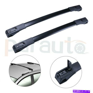 [tLA 13-16g^RAV4ubNgbv[tbNA~jE2PC̃NXo[ Cross Bar vehicle For 13-16 Toyota RAV4 Black Top Roof Rack Aluminum 2PCS