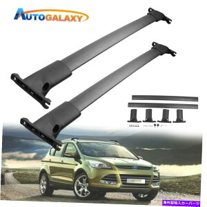 [tLA 2014N2019ÑtH[hGXP[v2xA~jEK[[tbN[NXo[NXo[ 2X Aluminium Luggager Roof Rack Rail Crossbars For 2014-2019 FORD ESCAPE