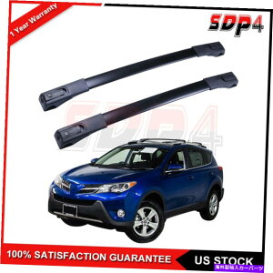 [tLA 2013-2018̃gbv[tbNyAg^RAV4NXo[LAוݕ Pair Top Roof Racks For 2013-2018 Toyota RAV4 Cross Bars Carrier Luggage Cargo