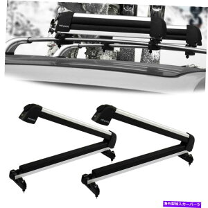 [tLA A~jE[tbNXL[LAbNXL[ƃXm[{[hLAtLAtL[bN\ Aluminum Roof Rack Ski Carriers Rack Ski and Snowboard Carrier w/Key Lockable