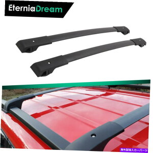 [tLA W[vlQ[h2015-2021[t[bNɂ҂̍ווNXo[ Black Luggage Baggage Cross Bars Fit for Jeep Renegade 2015-2021 Roof Rail Racks