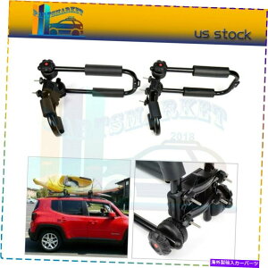 [tLA A~jEjo[TtH[hJbNJo[[tbN4DRZ_SUVJbN2PCS Aluminum Universal Fold Kayak J-Bar Roof Rack For 4DR Sedan SUV Kayak 2pcs