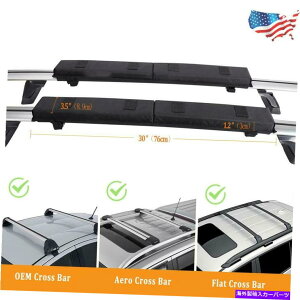 [tLA JbNT[t{[hp̃J[jo[T[tNXo[\tgbNpbhוLA Car Universal Roof Cross Bar Soft Rack Pads Luggage Carrier For Kayak Surfboard