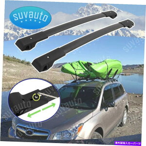 [tLA 2013-2020XoXVNXgbN[tbNpE_[R[eBOA~jE2{̃NXo[ 2x Cross Bars for 2013-2020 Subaru XV Crosstrek Roof Rack Powder Coated Aluminum