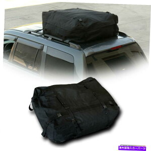 [tLA hJv[t[tgbvJ[SbNLAobOXg[Ww/XgbvS13 Black Waterproof Rainproof Roof Top Cargo Rack Carrier Bag Storage w/Straps S13