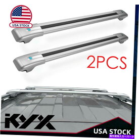 ルーフキャリア 2PCSカールーフ荷物荷物ラッククロスバーフォードエクスプローラー2013-2015シルバーUS 2PCS Car Roof Luggage Rack Cross Bars For Ford Explorer 2013-2015 Silver US