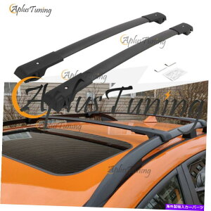 [tLA 2013-2022XoXVNXgbNNXo[A~jEubN[tbNɓKĂ܂ Fit for 2013-2022 Subaru XV Crosstrek Cross Bars Aluminum Black Roof Racks