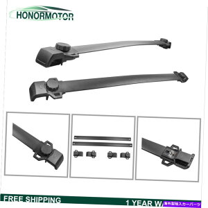 [tLA 2014 - 17ÑW[vlQ[ĥ߂2xgbv[tbNA~jENXo[וLA 2X Top Roof Rack Aluminum Cross Bar Luggage Carrier For 2014-17 Jeep Renegade