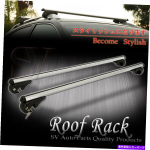 [tLA tBbgLfbN[tbNL[bNNXo[gbv[}EgA~jEݕLA Fit Cadillac Roof Rack Key Lock Cross Bar Top Rail Mount Aluminum Cargo Carrier