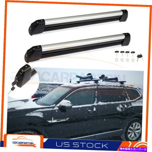 [tLA 2PCSjo[TXL[[tbNLAz_[NXo[L[2Xm[{[hUSA 2Pcs Universal Ski Roof Rack Carriers Holder Crossbar For Carry 2 Snowboard USA