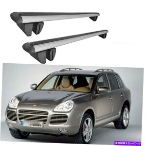 [tLA |VFJCG2002 2010[tbNNXo[LA[[to[Vo[ for PORSCHE CAYENNE 2002 2010 Roof Rack Cross Bars Carrier Rails Roof Bar Silver
