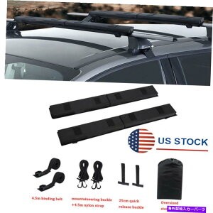 [tLA 2PCSJ[[t\tgbNpbhוLA}bg̓JbNT[t{[hJk[Ɏgp܂ 2Pcs Car Roof Soft Rack Pads Luggage Carrier Mats Use For Kayak Surfboard Canoe