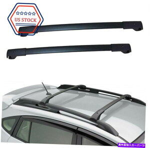 [tLA 2PCSubNNXo[̃[tbNXotHX^[NXgbNCvbT2014-2019 2pcs Black Crossbars Roof Rack For Subaru Forester Crosstrek Impreza 2014-2019