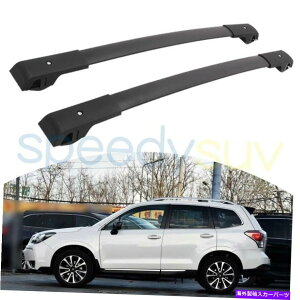 [tLA Subaru Forester 2014-2018 Black Cross Barsו[tbN[̕č US Stock For Subaru Forester 2014-2018 Black Cross Bars Luggage Roof Rack Rails