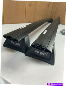 [tLA BougervԂ̃[tbNNXo[11-21W[vOh`FL[A~jEubNAM1 BougeRV Car Roof Rack Cross Bars 11-21 Jeep Grand Cherokee Aluminum Black AM1