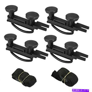 [tLA X Autohaux 4 PCSjo[T[t{bNXU{gNvݕLAbN{ X AUTOHAUX 4 PCS Universal Roof Box U Bolt Clamps Rooftop Cargo Carrier Rack Bol