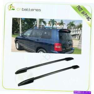 [tLA 2008-2013g^nC_[[tbNTCh[o[ubNVyAZbg For 2008-2013 Toyota Highlander Roof Rack Side Rails Bar Black NEW Pair Set