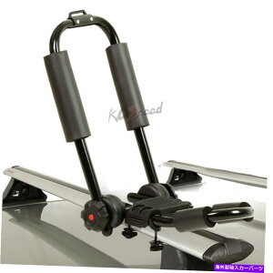 [tLA ܂肽݃Jk[{[gJbN[tbN[gbv}EgLANXo[Jo[̃yA Pair of Fold-up Canoe Boat Kayak Roof Rack Rail Top Mount Carrier Crossbar J-Bar