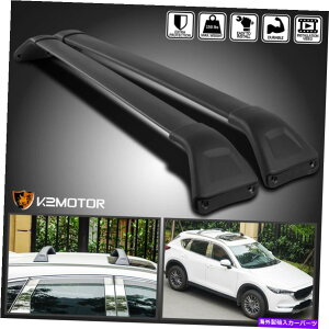 [tLA 2017-2018}c_CX5ubNA~jE[tbN[NXo[וLA Fits 2017-2018 Mazda CX5 Black Aluminum Roof Rack Rail Cross Bar Luggage Carrier