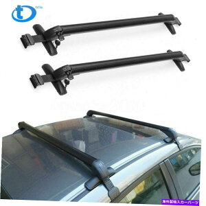 [tLA TyllqԂ̃gbvו[tbNNXo[LA\ȑg Tyllq Car Top Luggage Roof Rack Cross Bar Carrier Adjustable Window Frame