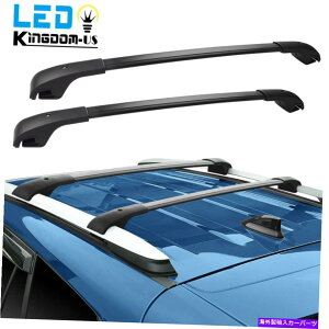 [tLA 2013-2018̃J[[tbNNXo[g^u4ubNוݕLA Car Roof Rack Cross Bars For 2013-2018 Toyota RAV4 Black Luggage Cargo Carrier