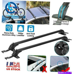 [tLA ETECGOA~jEJ[gbvו[tbNNXo[LA\ȃt[ Etecgo Aluminum Car Top Luggage Roof Rack Cross Bar Carrier Adjustable Frame