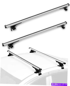 [tLA jo[Tgbv[tNXo[ווLAbNSUVp3ނ̃Nvt Universal Top Roof Cross Bar Luggage Cargo Carrier For Rack SUV w/ 3 Kinds Clamp
