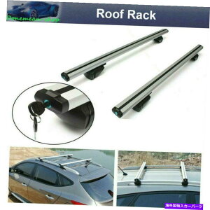 [tLA 48 "jo[TJ[gbvו[tbNNXo[LA\ȃt[WLOCK 48" Universal Car Top Luggage Roof Rack Cross Bar Carrier Adjustable Frame wlock