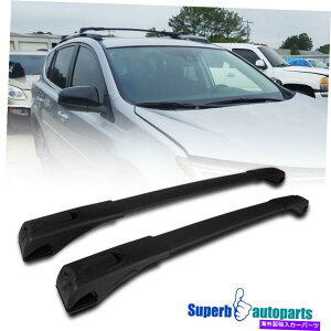 [tLA 2013-2017g^RAV4A~jE[tgbv\bNNXo[ubN Fits 2013-2017 Toyota RAV4 Aluminum Roof Top Adjustable Rack Cross Bar Black