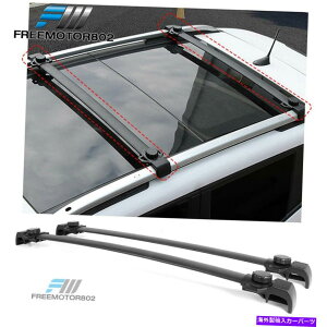 [tLA 2014-2022W[vlQ[hOEt@Ng[ubN[tbNNXo[ - A~jE Fits 2014-2022 Jeep Renegade OE Factory Black Roof Rack Cross Bars - Aluminum