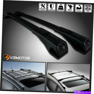 [tLA 2013-2018g^RAV4\ȍtgA[tgbvbNNXo[ Fits 2013-2018 Toyota RAV4 Adjustable Black Front Rear Roof Top Rack Cross Bar