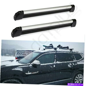 [tLA gbv[tbNNX[sݎԎԃXL[LA}EgXm[{[hXL[tXL[ Top Roof Rack cross rail Unliversal Car Ski Carriers Mount Snowboard Ski w/Key