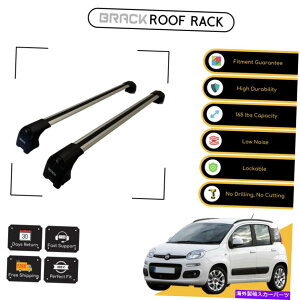 [tLA Fiat PandaPanda 4x4 2012̃ubN[tbNוLA -  BRACK Roof Rack Luggage Carrier For Fiat Panda & Panda 4X4 2012 - Up Silver