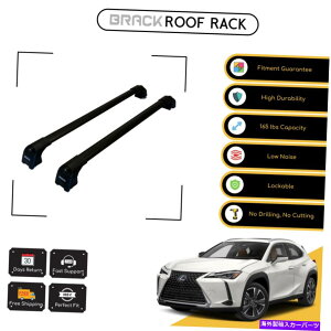 [tLA NTXUX 2021̃ubN[tbNווLANXo[ - ubNAbv BRACK Roof Rack Luggage Carrier Cross Bars For Lexus Ux 2021 - Up Black