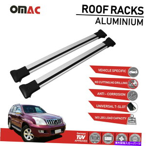 [tLA g^hN[U[vhJ120 2003-09̃[tbNNXo[וLA Roof Rack Cross Bars Luggage Carrier for Toyota Land Cruiser Prado J120 2003-09