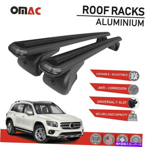 [tLA [tbNNXo[וLAubNZfXGLB 250 2020-2022 Roof Rack Cross Bars Luggage Carrier Black For Mercedes GLB 250 2020-2022