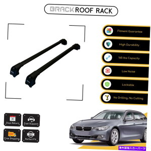 [tLA BMW 3cA[F31 2012̃ubN[tbNוLANXo[ - ubNAbv BRACK Roof Rack Luggage Carrier Cross Bars For Bmw 3 Touring F31 2012 - Up Black