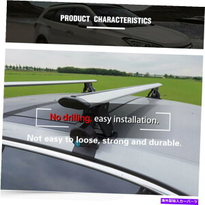 [tLA 48 "Ԃ̃jo[Tgbv[tbNNXo[ווLA[A~jE 48" Car Universal Top Roof Rack Cross Bar Luggage Cargo Carrier Rails Aluminum