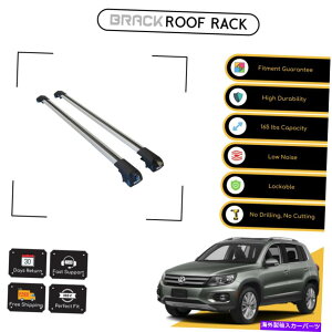 [tLA tHNX[QeBOÃubN[tbNNXo[2007-2015Vo[ BRACK Roof Rack Cross Bars For Volkswagen Tiguan 2007 - 2015 Silver