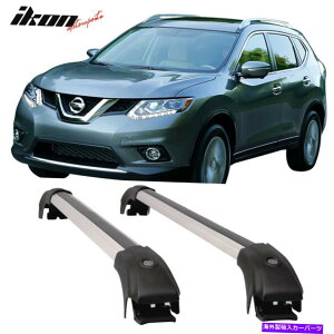 [tLA tBbg14-20Y[OOEtBbgOWA[X^C[tbNNXo[ubNZbg Fits 14-20 Nissan Rogue OE Fit Luxury Style Roof Rack Cross Bar Black Set
