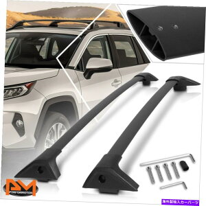 [tLA 19-20̃g^RAV4 OEX^CA~jE[tbN[ݕוNXo[ For 19-20 Toyota Rav4 OE Style Aluminum Roof Rack Rail Cargo Luggage Cross Bars