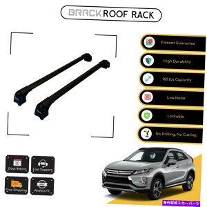 ���[�t�L�����A Mitsubishi Eclipse Cross 2018�̃u���b�N���[�t���b�N�ו��L�����A-Black BRACK Roof Rack Luggage Carrier For Mitsubishi Eclipse Cross 2018 - Up Black