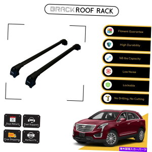[tLA ubN[tbNוLALfbNXT -5 2016-2018ubNpNXo[ BRACK Roof Rack Luggage Carrier Cross Bars For Cadillac XT-5 2016 - 2018 Black