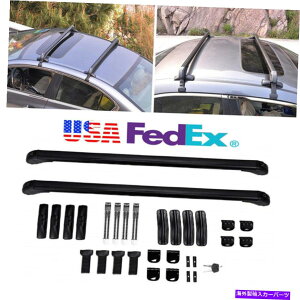 [tLA 2x[tbNTCh[o[וLALbgw/ lock for car suvjo[T 2x Roof Rack Side Rails Bars Luggage Carrier Kits w/ Lock For Car SUV Universal