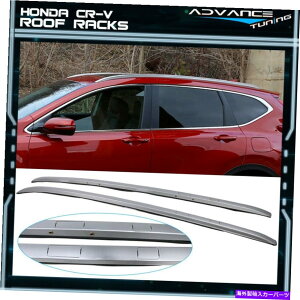 [tLA tBbg17-22z_CR-V OEX^Cgbv[[tbNNXo[ݕLAVo[ Fits 17-22 Honda CR-V OE Style Top Rail Roof Rack Cross Bar Cargo Carrier Silver
